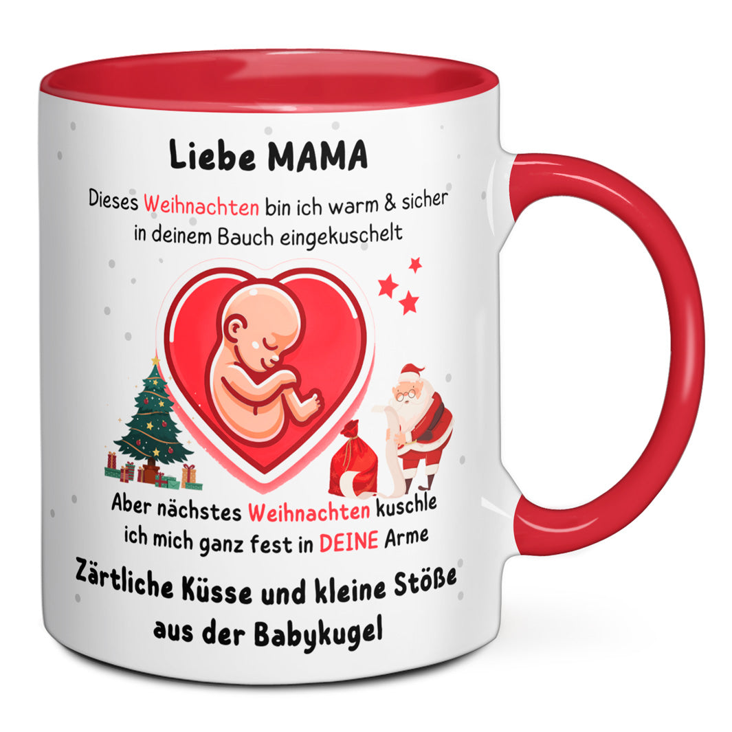 Tasse - Liebe MAMA dieses Weihnachten bin ich in deinem Bauch