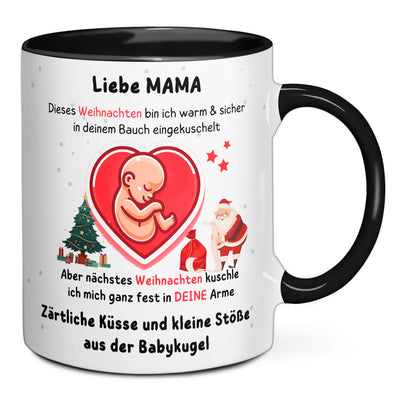 Tasse - Liebe MAMA dieses Weihnachten bin ich in deinem Bauch