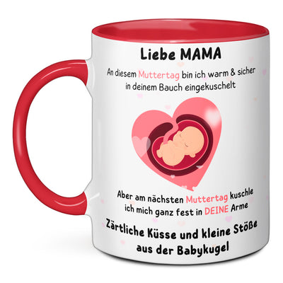 Tasse - Liebe Mama an diesem Muttertag bin ich in deinem Bauch