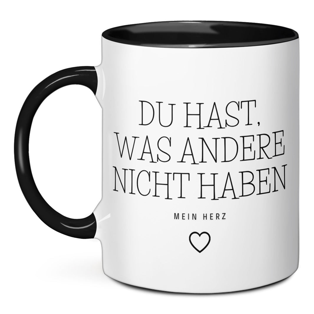 Tasse - Du hast mein Herz