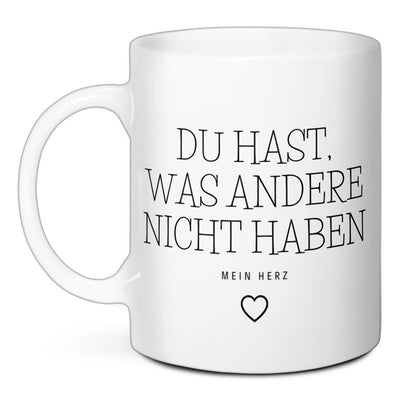 Tasse - Du hast mein Herz