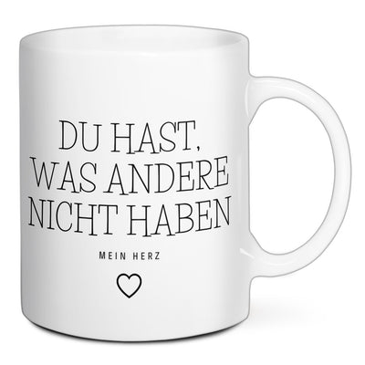 Tasse - Du hast mein Herz